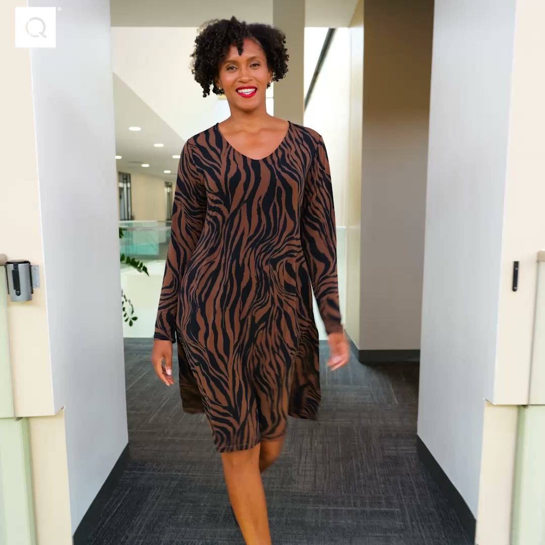 Susan Graver set of 2 fit-&-flare dresses. Take $20 off $40—code HELLO20.​ See details. | QVC