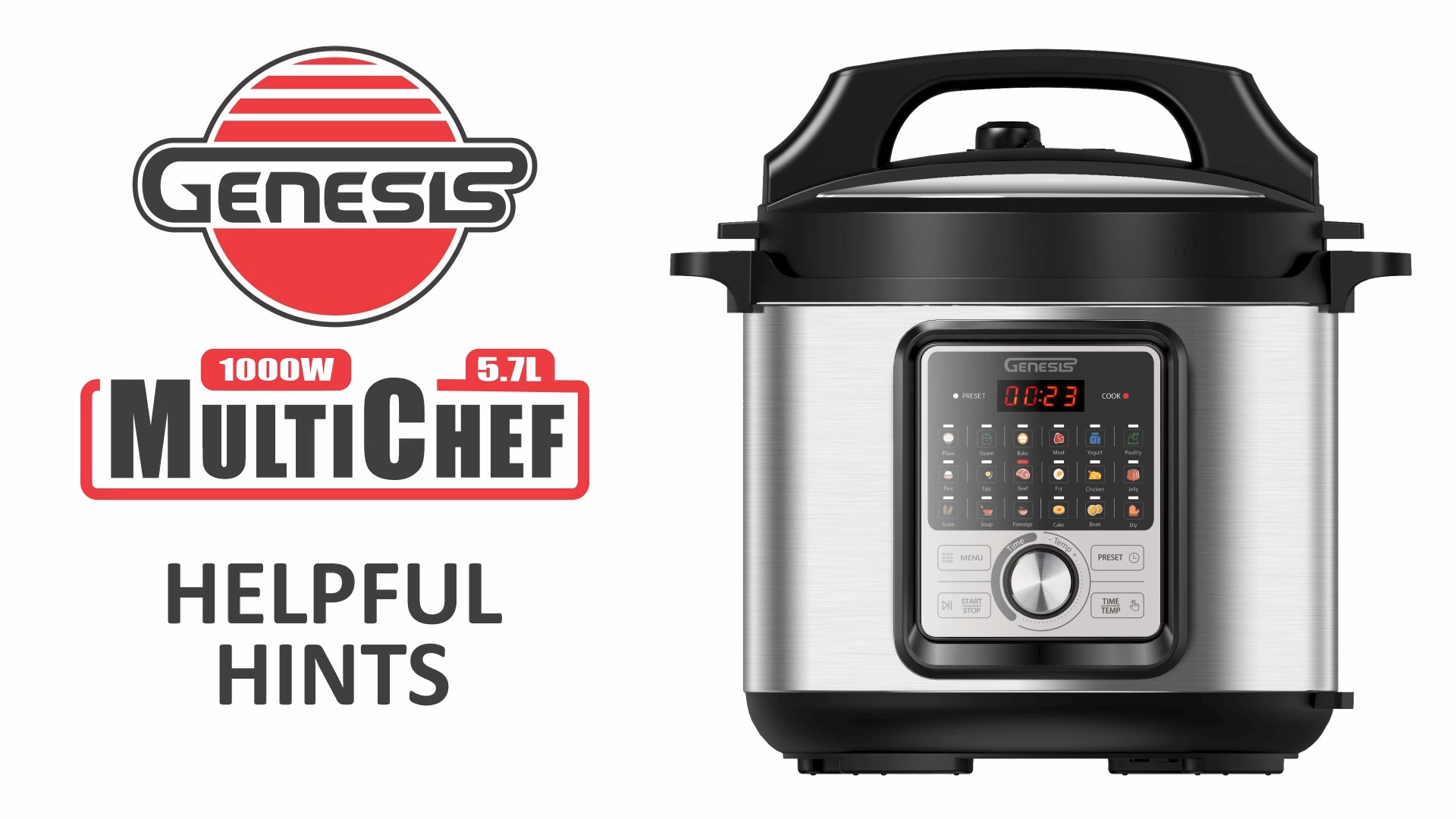 Helpful Tip on how to use the Genesis Multi-Chef pressure cooker ...