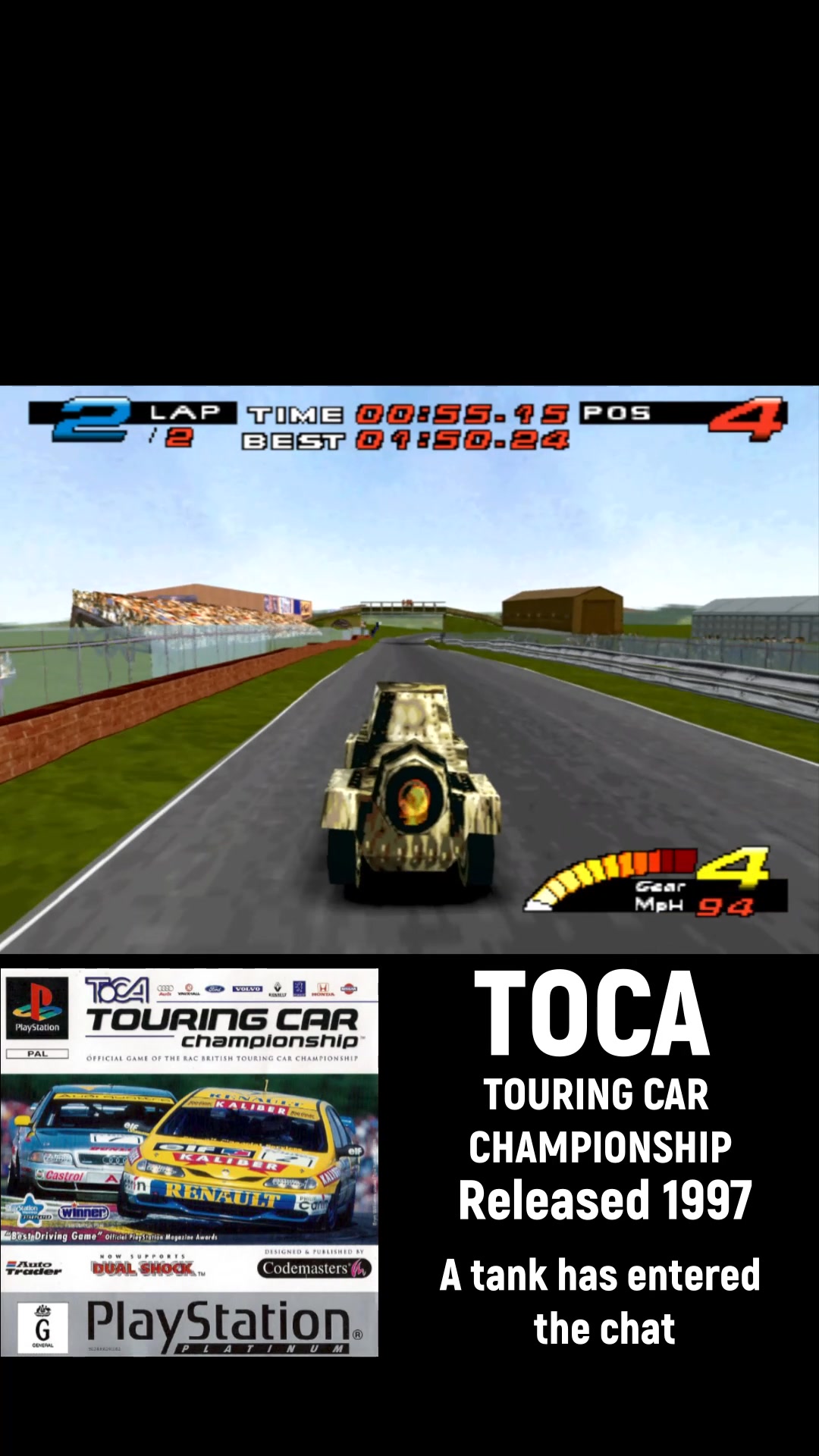 TOCA TANK Get out of the way!!! Almost 30 years of age. Released in ...