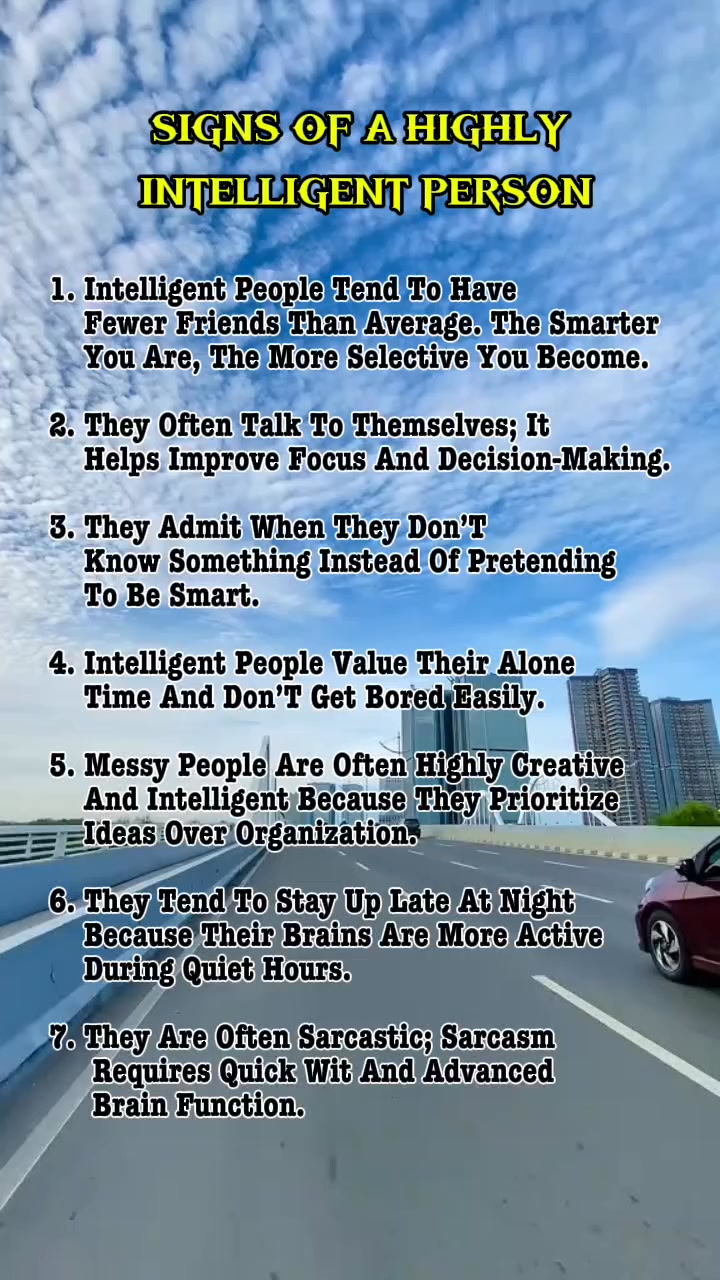 Signs Of Highly Intelligent Person... #PsychologyFacts #HumanBehavior # ...