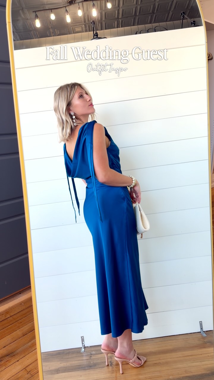 semi formal wedding guest dress code season is here 💌✨ Whether the is formal, semi-formal, or western, I’ve got an outfit for you. , Save this for your next RSVP and let me know which look you’re wearing! 🤍, ruched detail dress