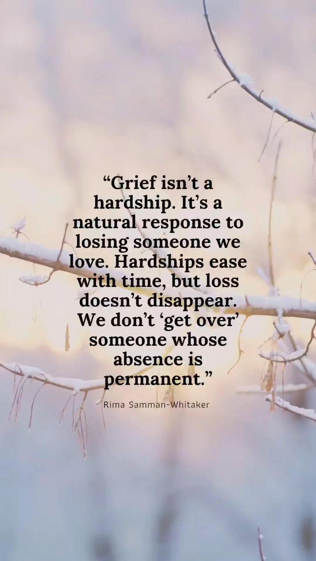 Grief isn’t something we “get through” the way we do a temporary ...