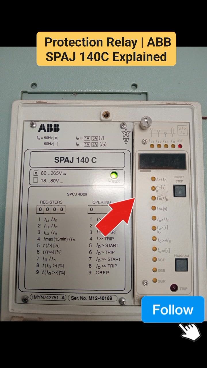 Power Substation Important Relay Explained | ABB SPAJ 140C Overcurrent ...