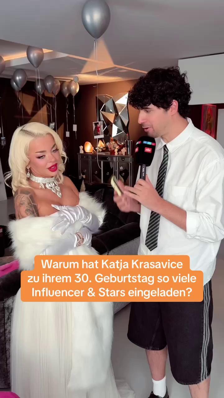Katja Krasavice ist 30 Jahre alt geworden und hat dazu eine große Party in Berlin veranstaltet. , Wieso hat sie sich dazu entschieden so viele Influencer, Stars und sogar Politiker einzuladen? , 👉