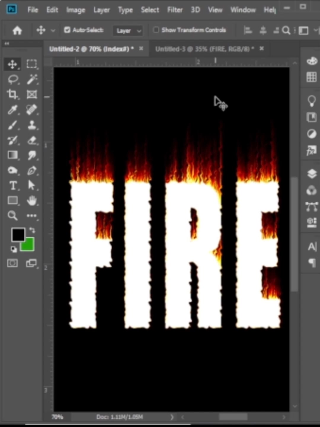 Mrk Mentor - How to Create a Realistic Fire Text Effect in... | Facebook