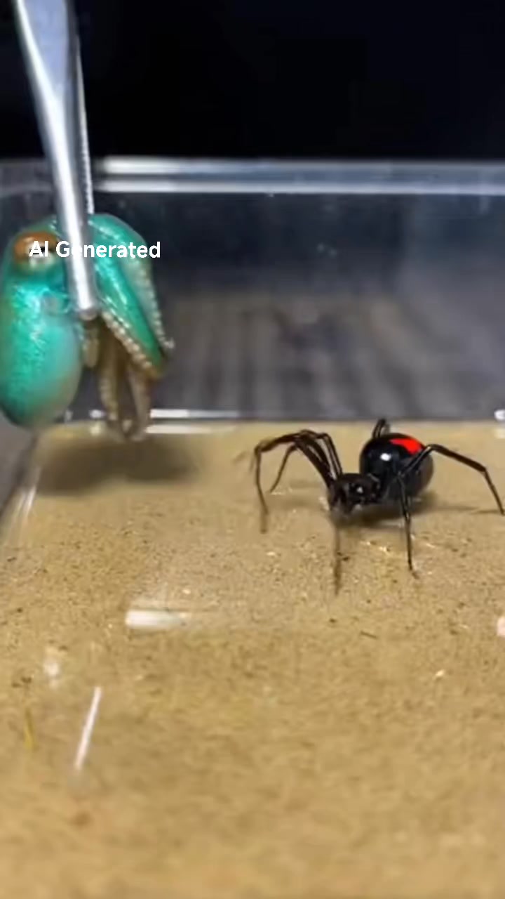 Octopus & Black Widow – A Curious Contrast A calm, nature-inspired ...