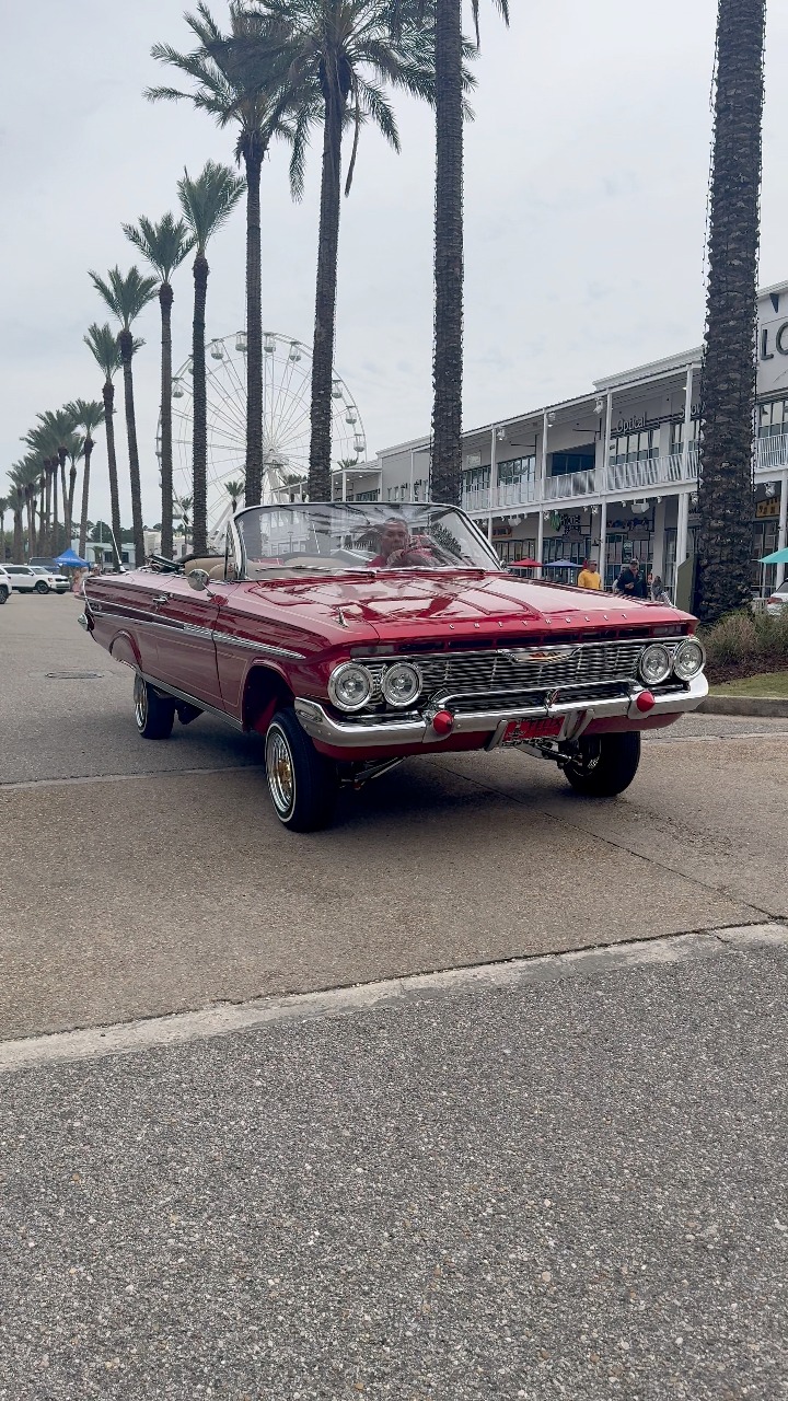 1961 Chevrolet Impala Convertible Low Rider Rolling Out Of Orange