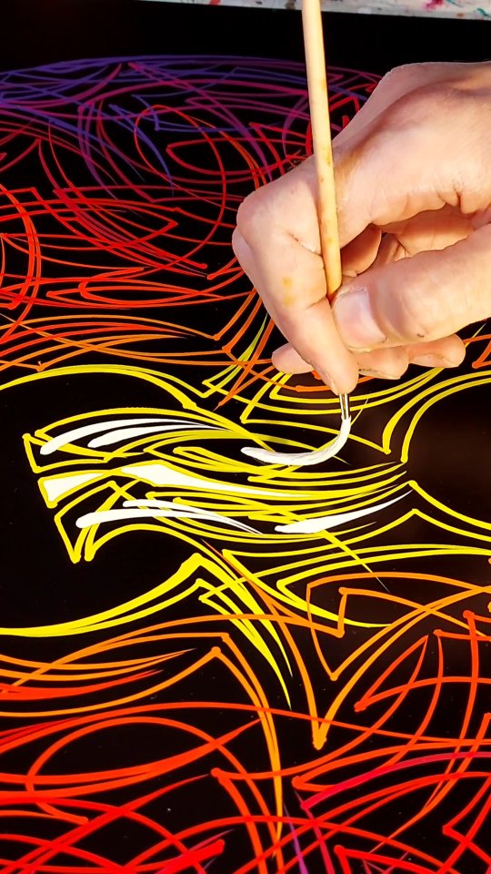 Wuuuu #pinstriping #wutang #logo #calligraphy #hotrod #handpainted # ...
