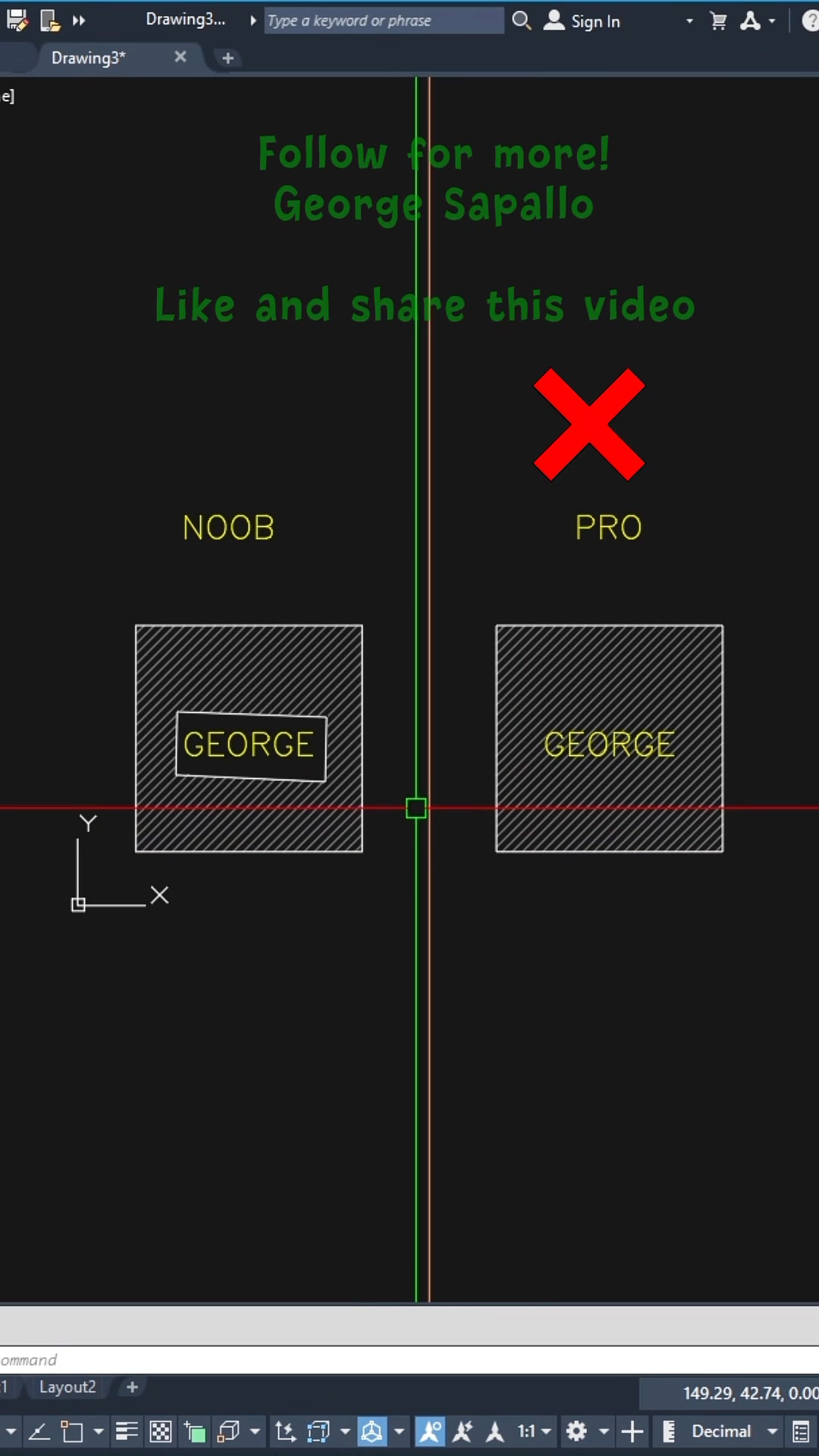 How to use “TEXTMASK” in AutoCAD 2D, you can set text mask offset on ...