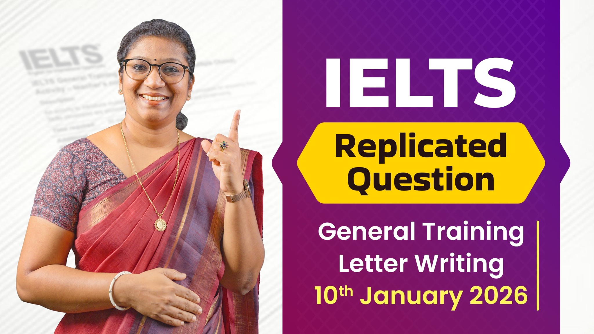 IELTS General Training | Replicated Question | Letter Writing 10th ...