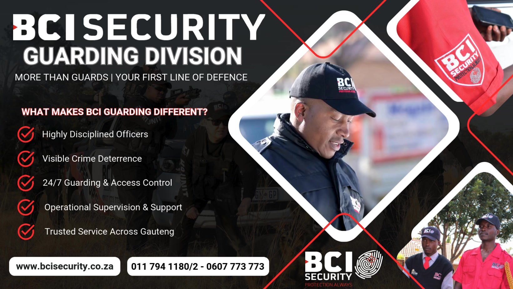 BCI SECURITY Guards | PROFESSIONAL PROTECTION ACROSS GAUTENG In today’s ...