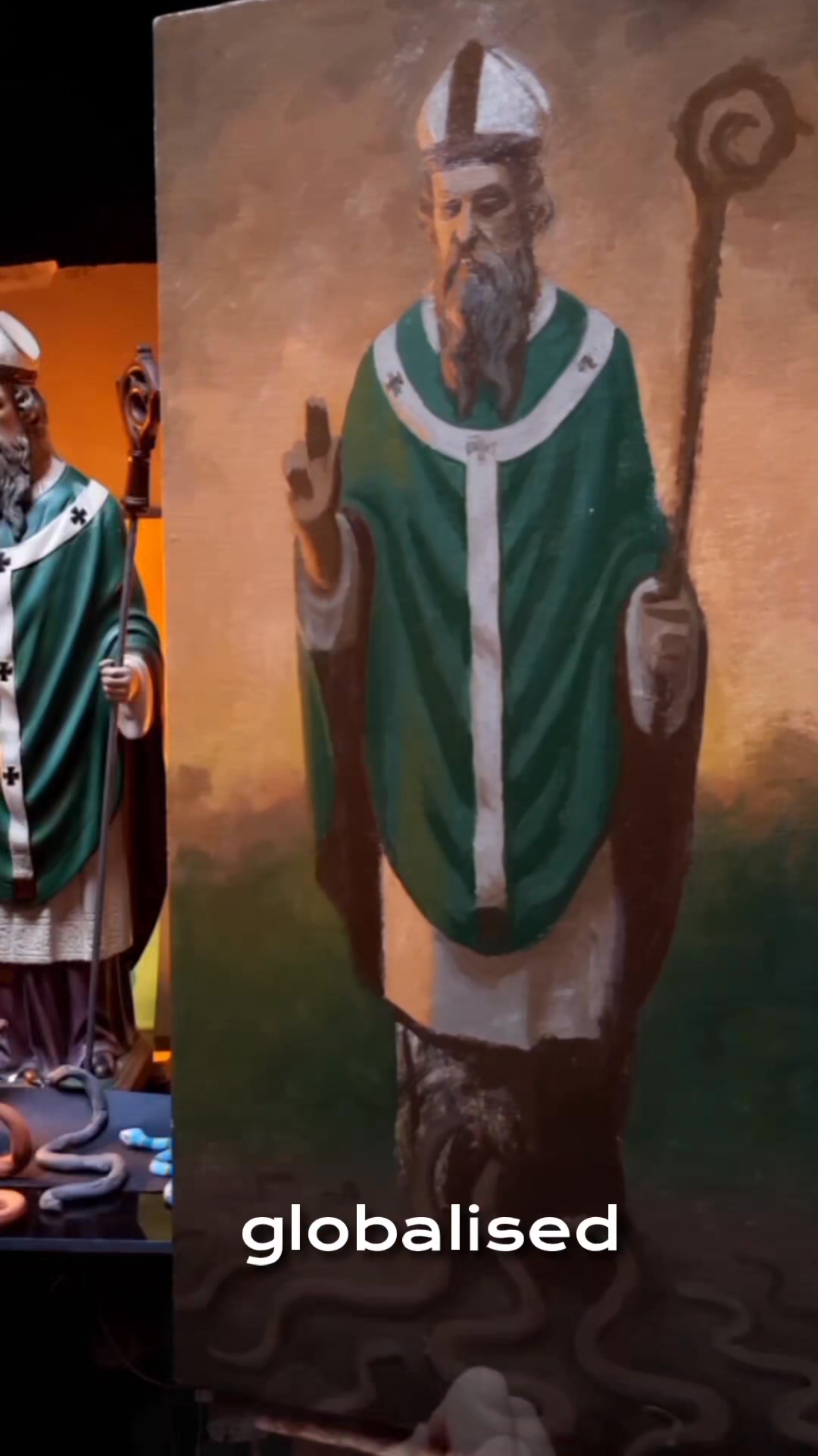 Patrick, Ireland's national saint, is often depicted banishing snakes ...