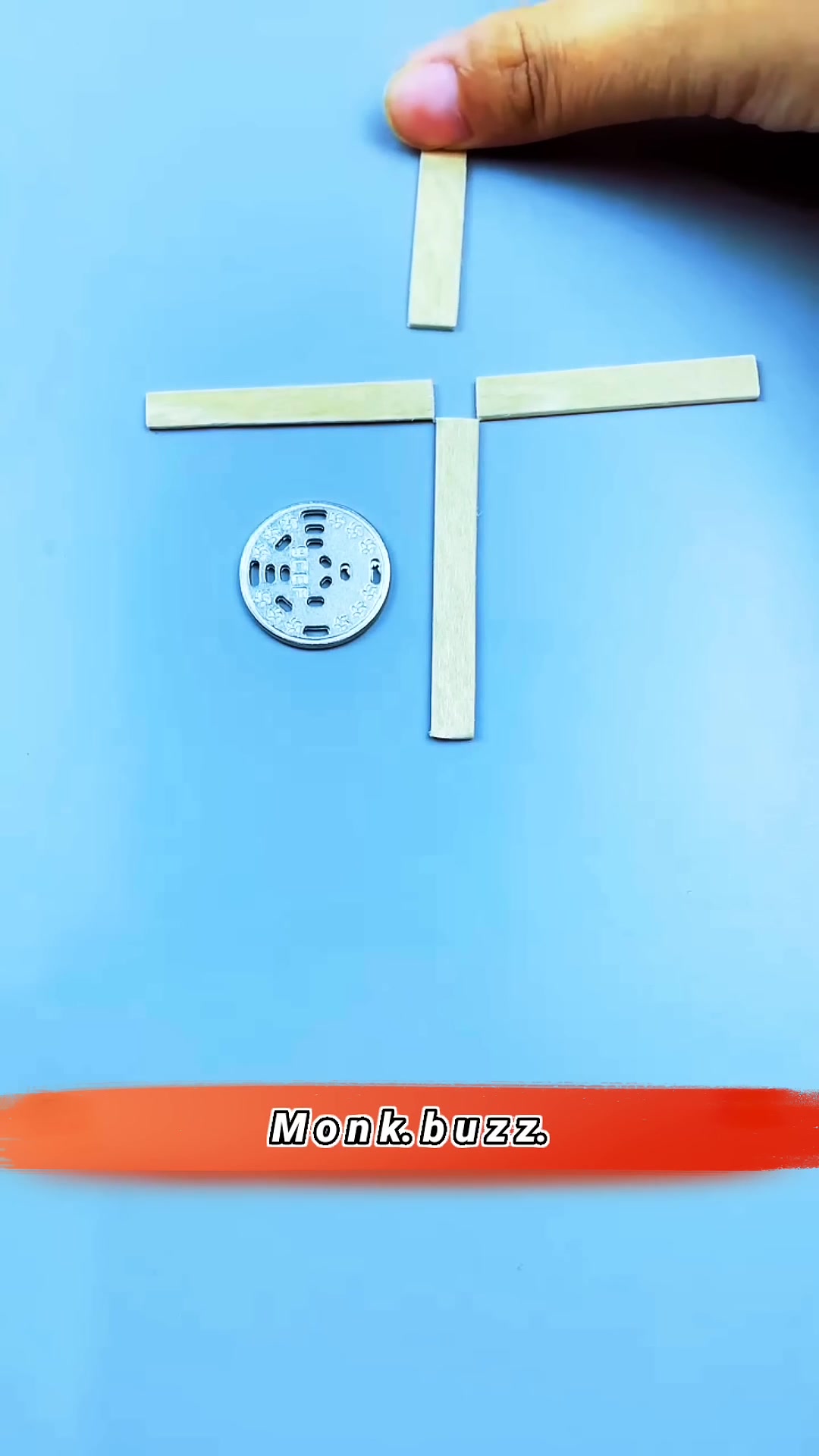 Get Coin Out and make square with help of two wooden block #shorts# ...