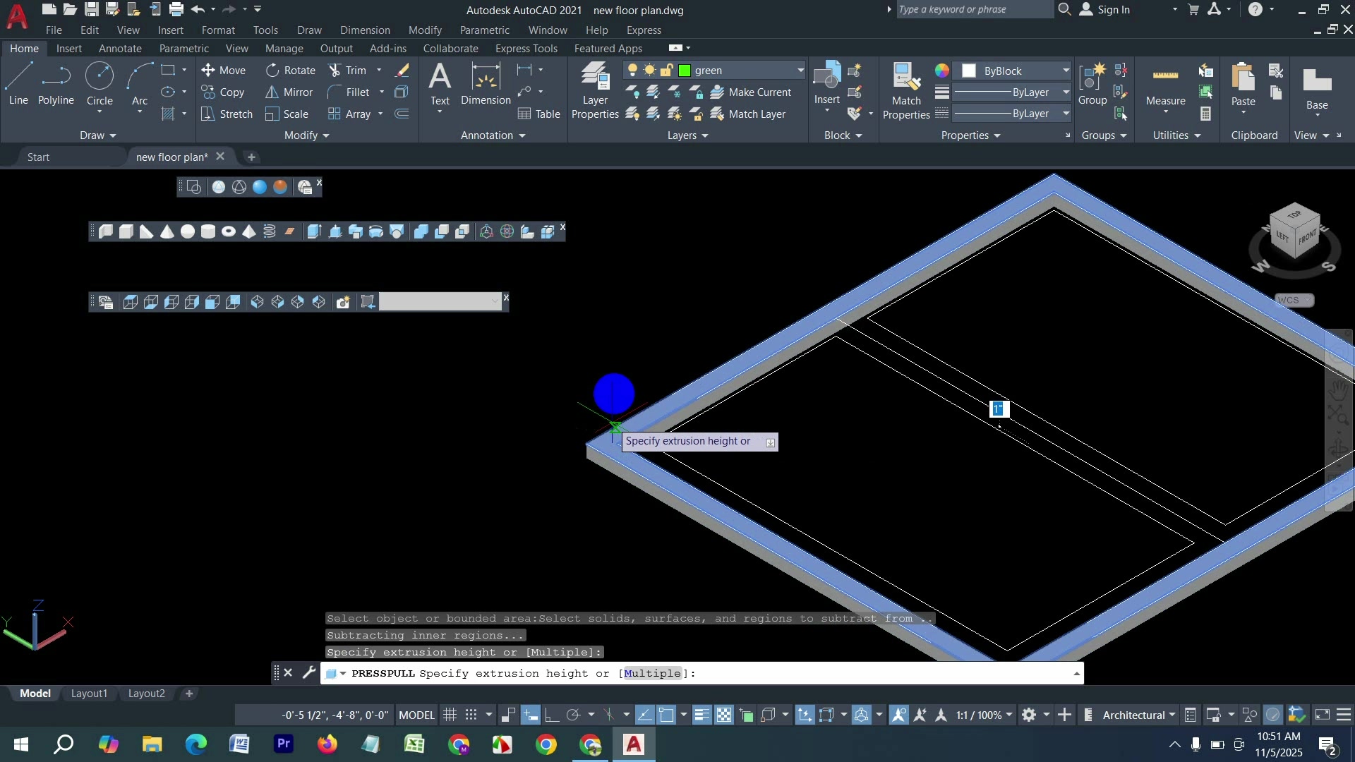 🔥 AutoCAD এ 2D Window থেকে 3D Window বানান একদম সহজভাবে | নতুনদের জন্য ...