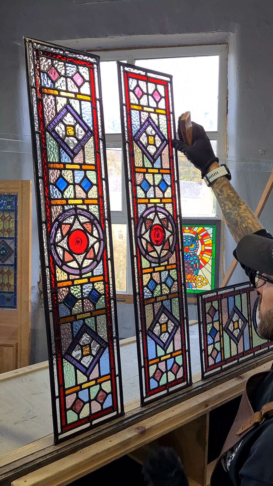 Completed making the cutest little Mackintosh Rose transom window this ...