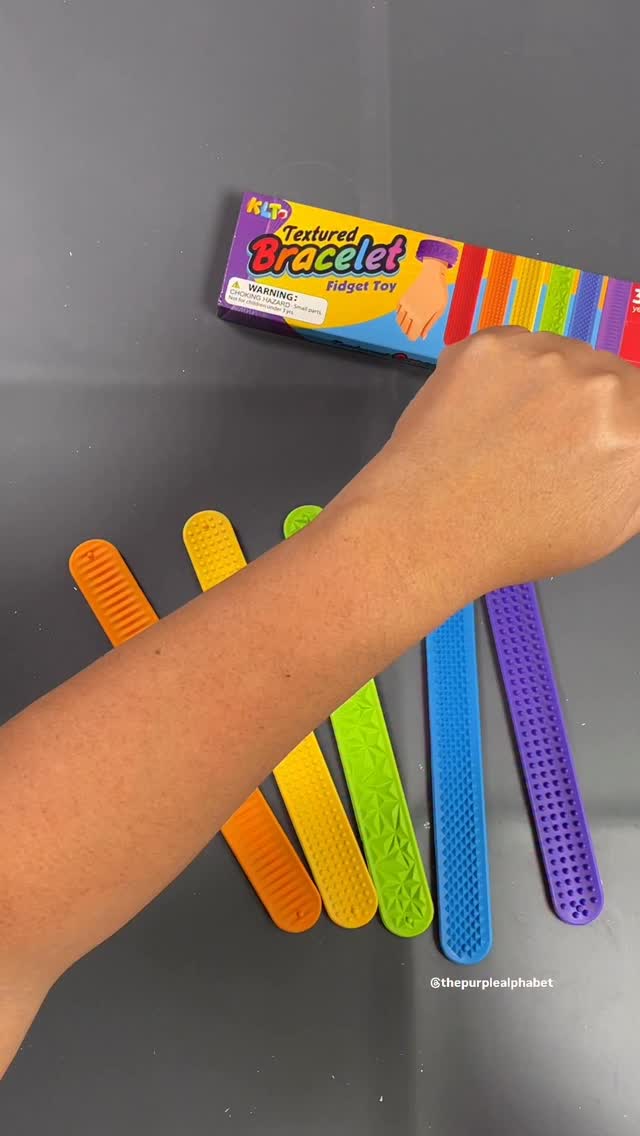 Bracelet Anti Stress - 6Pcs Jouets Sensoriels en Silicone Texturé à Porter au Poignet, Outil Anti-Stress pour Adulte et Enfant, pour École, TDAH, Bureau et Gestion de l'Anxiété