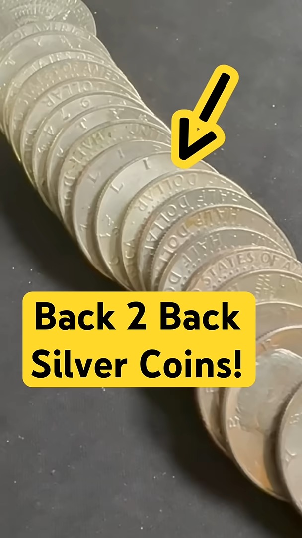 Back 2 Back Silver Half Dollar Coins Found In Bank Roll | HalfDolla ...