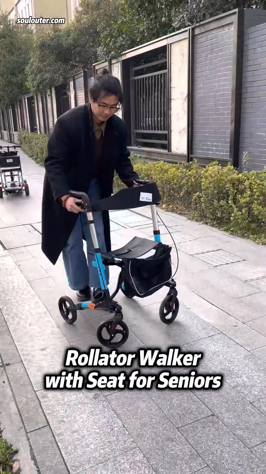 I bought a Rollator Walker for grandpa to replace his crutches, which ...