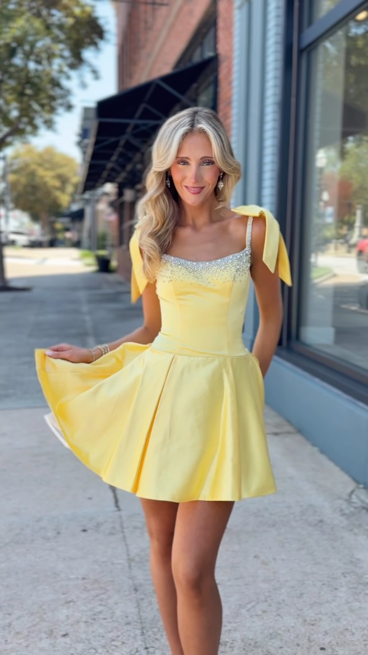 dressing dreams homecoming dresses Hoco 2026 is HERE💛 is THE place to find your dream look from dress to accessories, our stylists are here to help you shine! ✨ No appointment needed, #homecoming #homecomingdress Sherri Hill Dress 57250