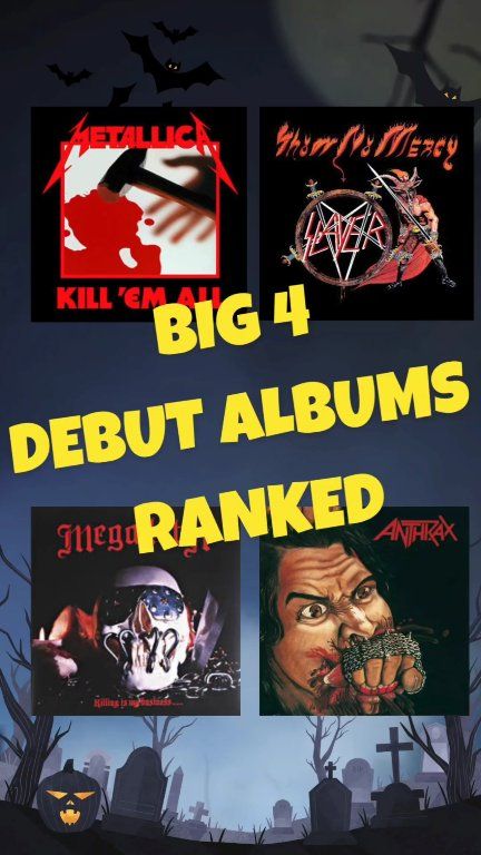 The BIG 4 🤘Rank them from 1-4! #metallica #slayer #megadeth #anthrax