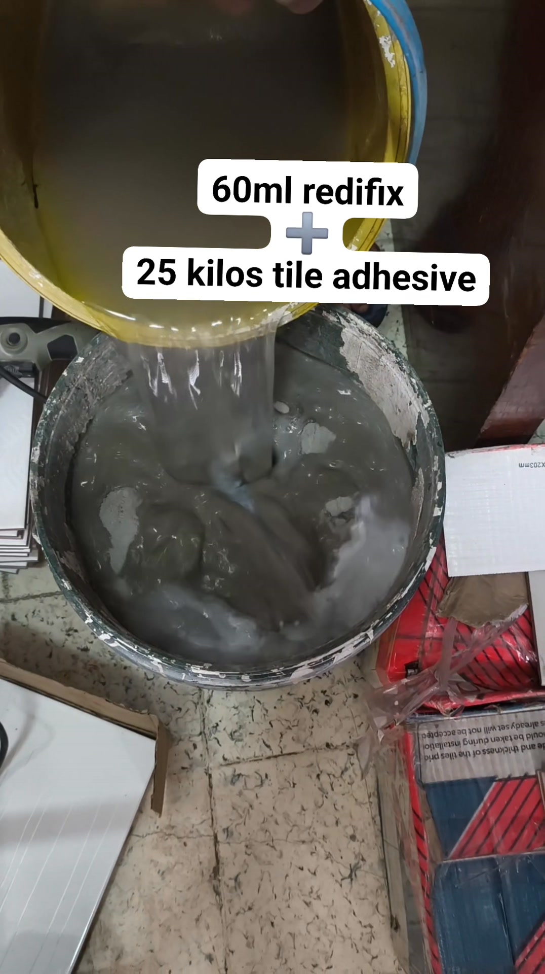 60 ml redifix 25 kilos tile adhesive #tips #fblifestyle #highlights ...
