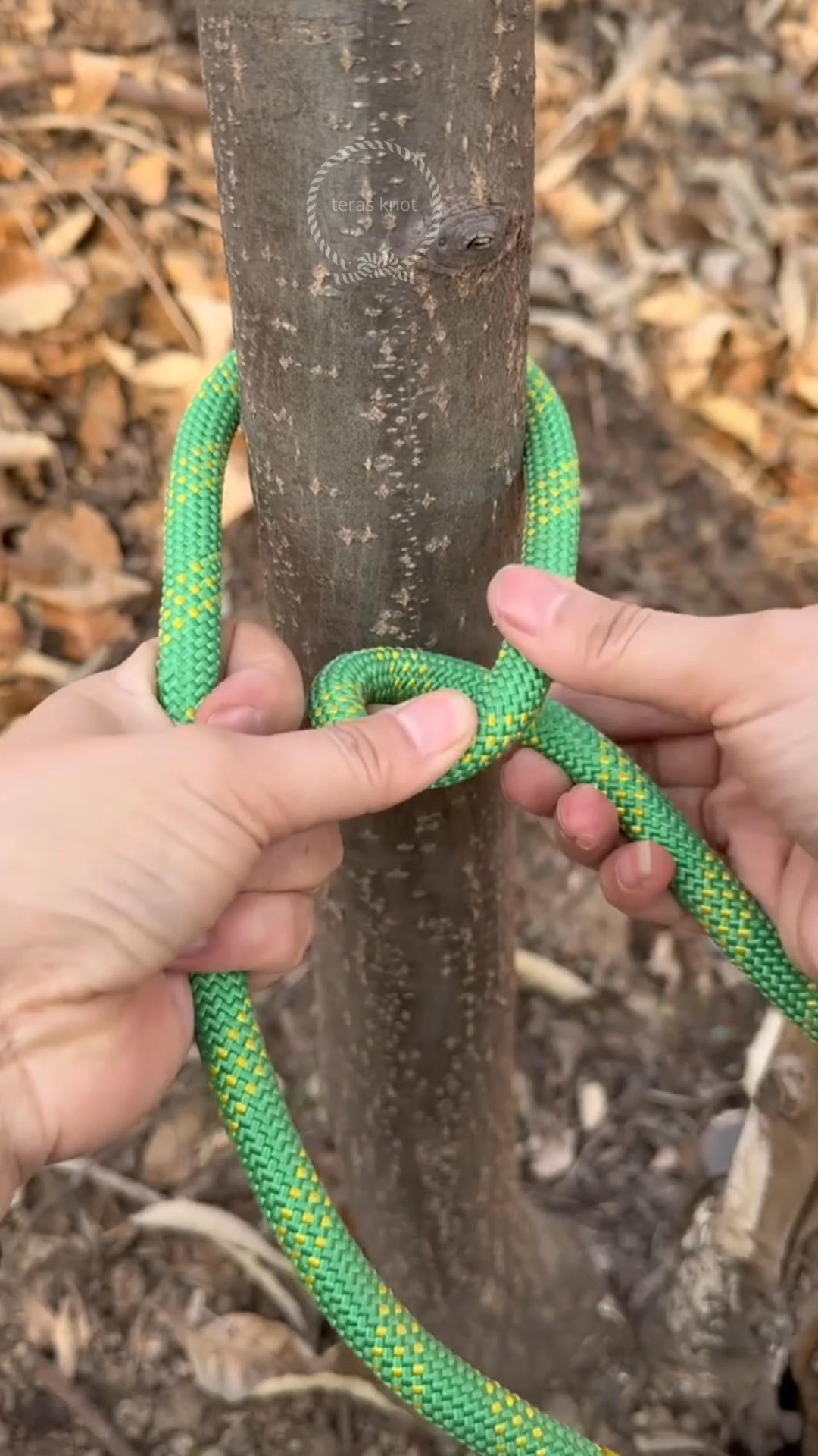Easy way to make a knotted rope, pay attention to it repeatedly #node # ...