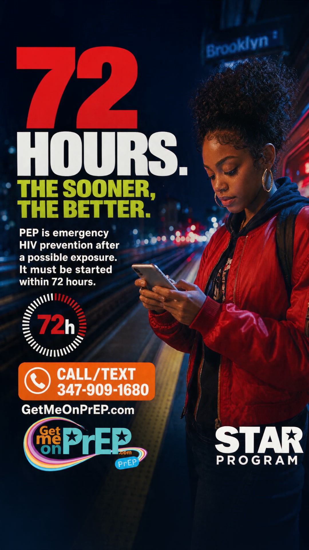 PEP works best when you act fast. 🚨🚨 NYC 24/7 PEP Hotline: 844-3