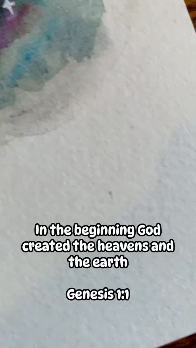 Genesis 1:1 - In the beginning God created the heavens and the earth. # ...