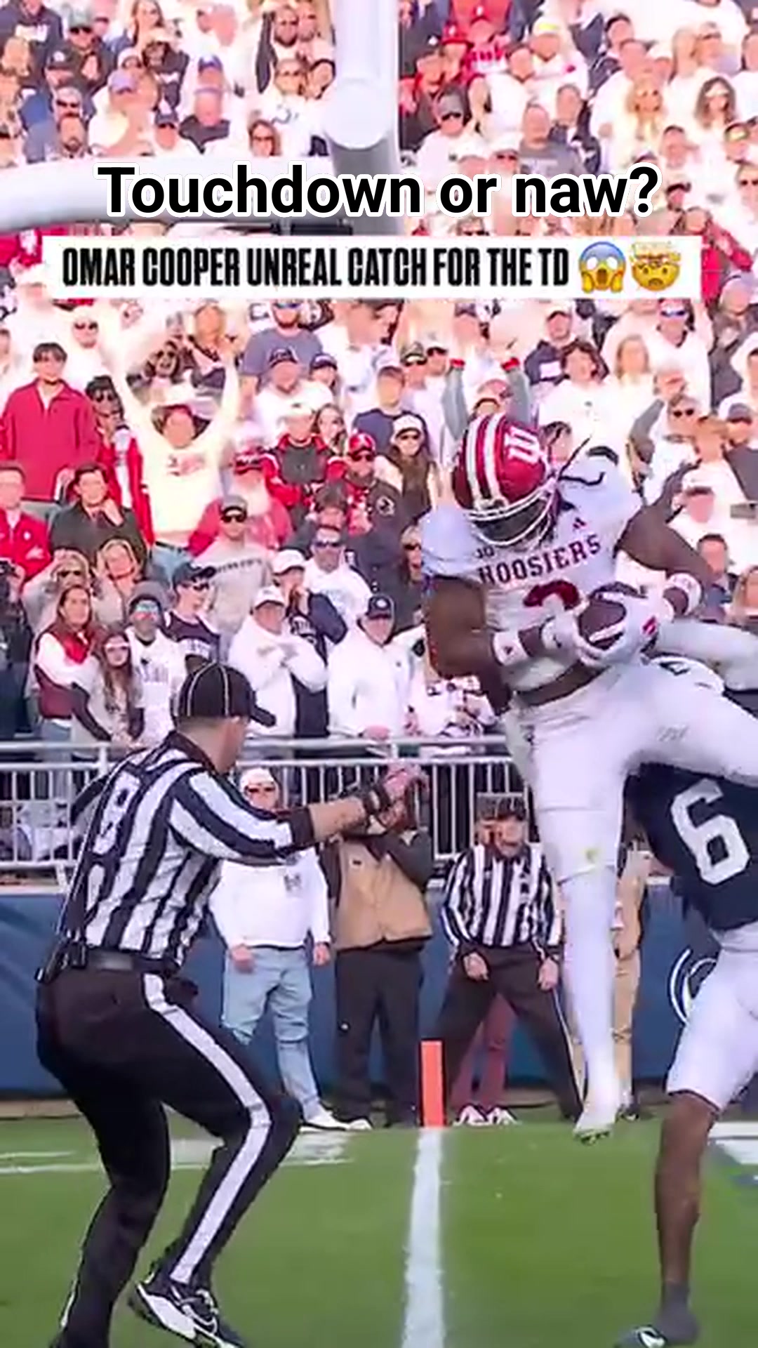 Did he get his foot down in bounds? Was this an amazing #touchdown or ...