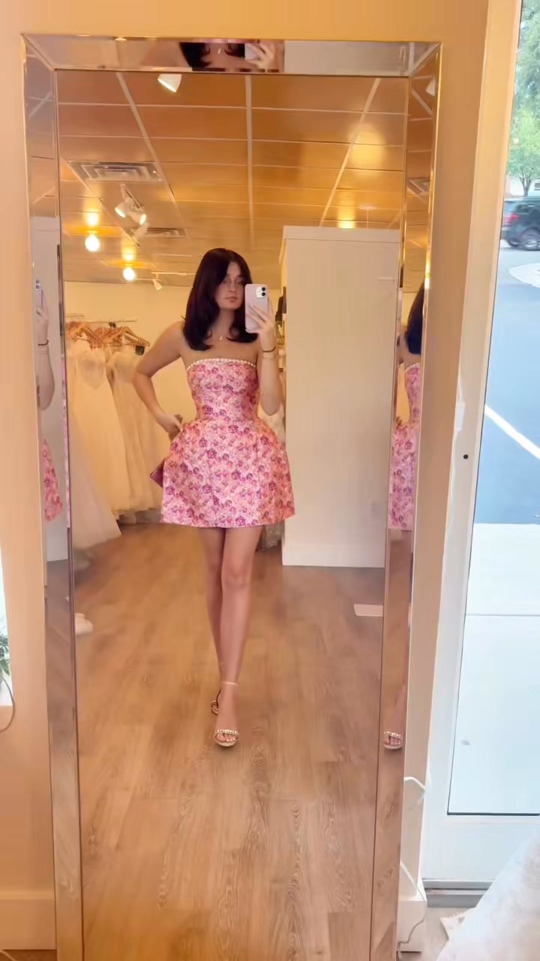 🌸 FLORAL MOMENT OF THE SEASON 🌸, The Alyce Paris 30099 is giving garden party meets main character. ✨💐 The strapless silhouette, beaded neckline, and floral jacquard make this one of those dresses you 