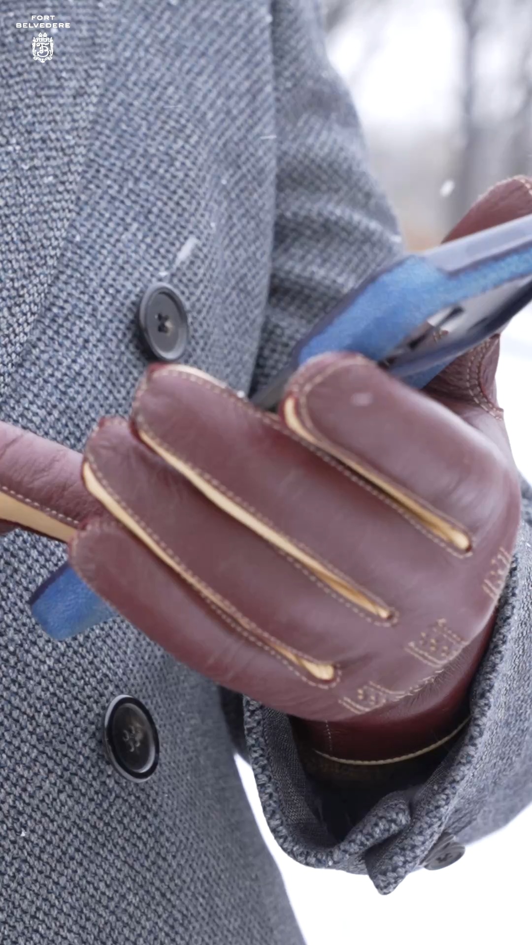 We sew our new Touchscreen Rabbit Fur gloves inside out so you feel the ...