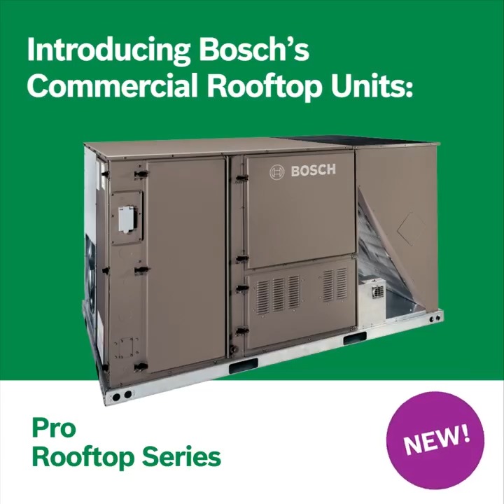Introducing Bosch Home Comfort’s Commercial Rooftop Units: Bosch ...
