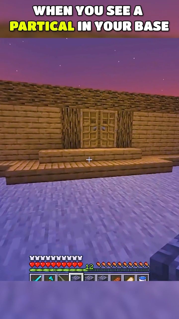 when you see a partical in your base #minecraft | Rafter Gaming | Facebook