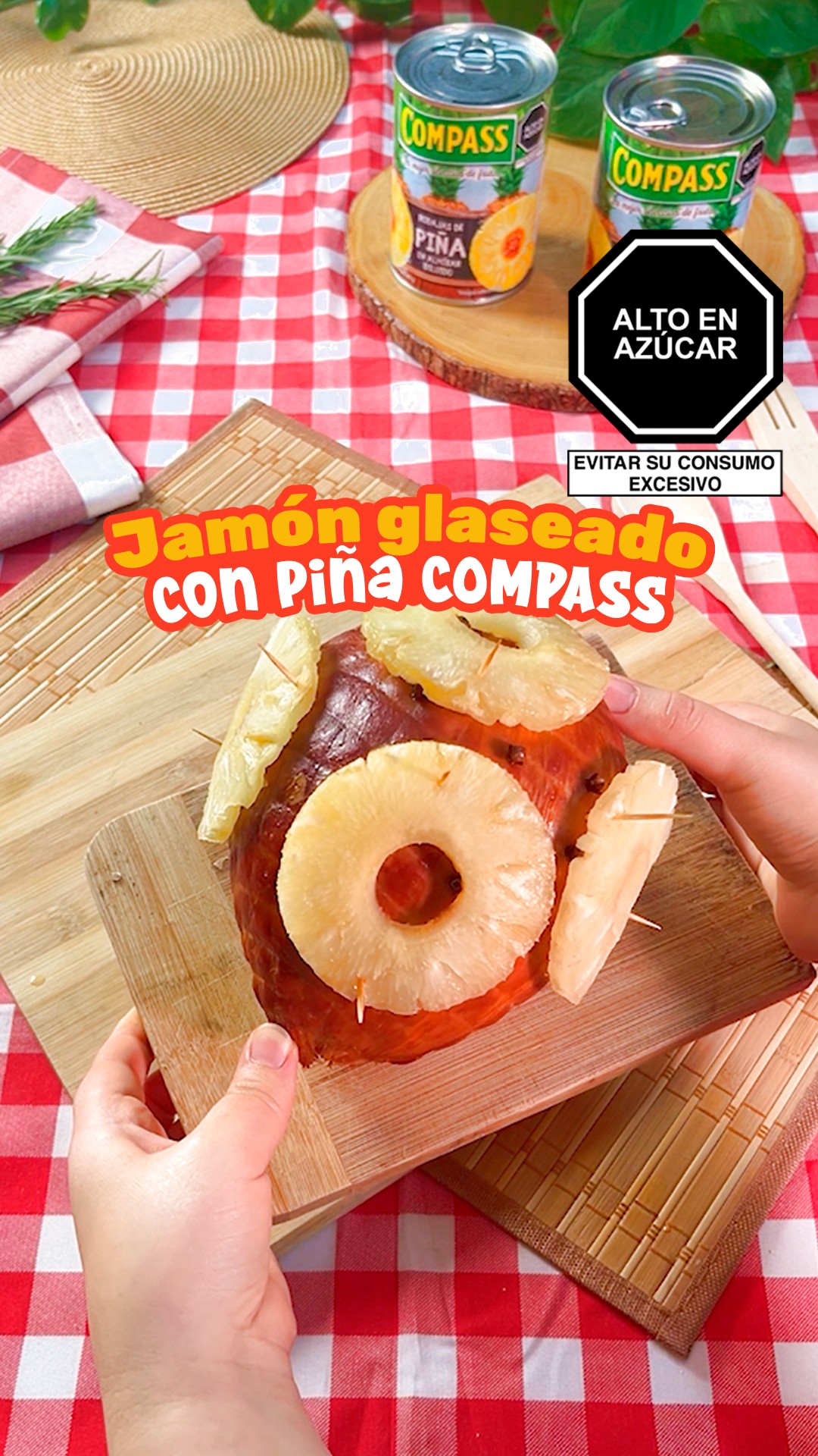Este jamón glaseado con Piña COMPASS será la estrella de tu mesa ...