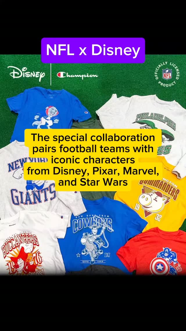 Previewing the NFL x Disney x Champion collab! 🏈 #thehobby
