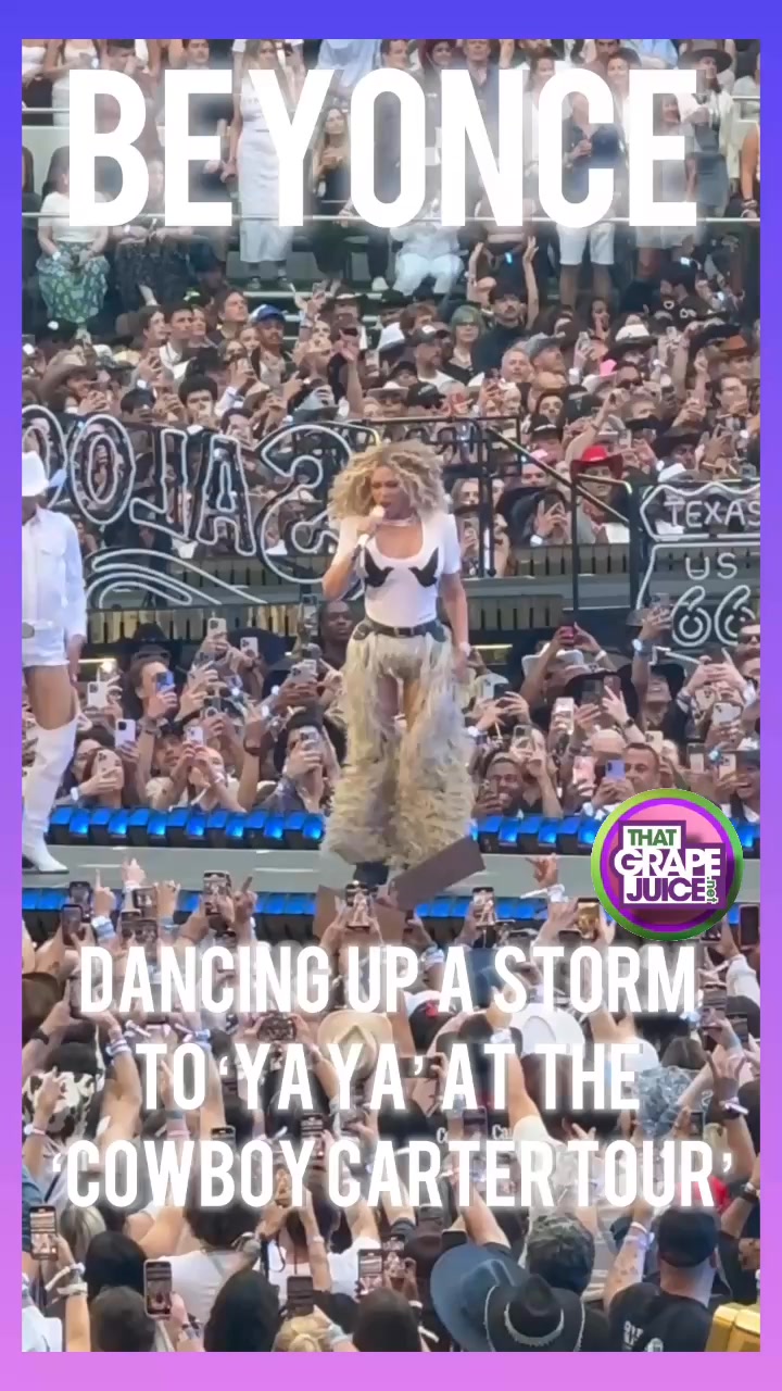 #Beyonce dances up a storm to #YaYa at the #CowboyCarterTour in #London ...