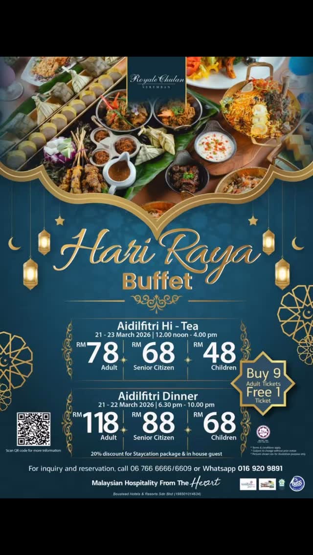 Celebrate the joy of Syawal with a delightful feast at Royale Chulan ...