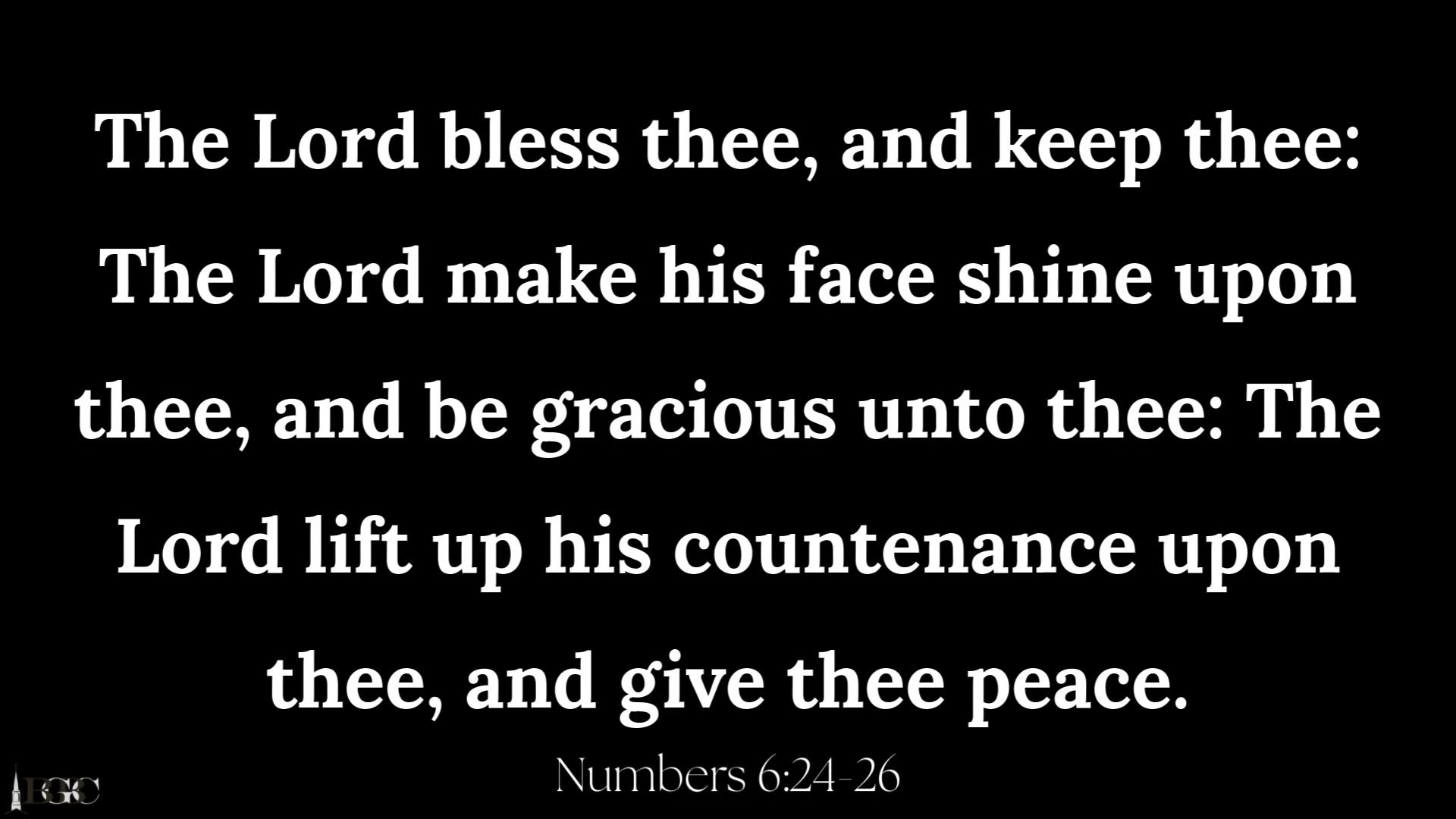 “The LORD bless thee, and keep thee: The LORD make his face shine upon ...