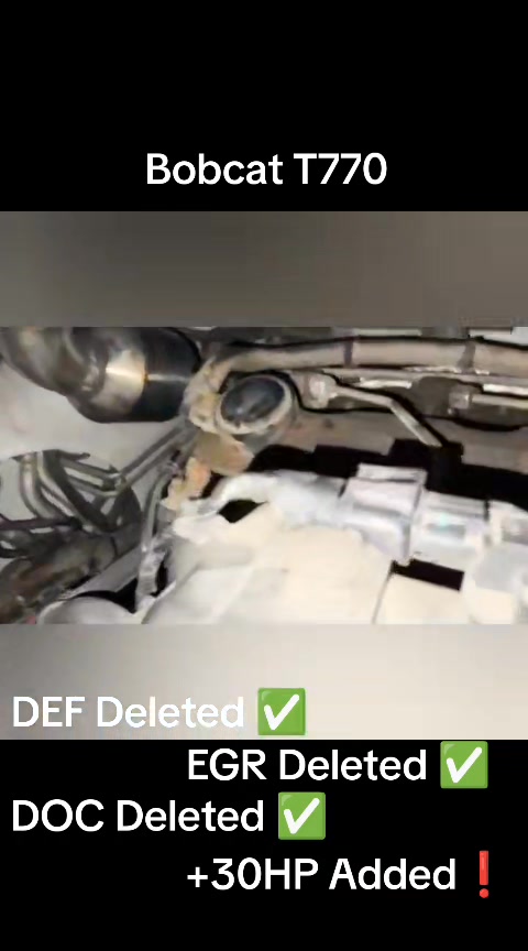 Bobcat T770 DEF, DPF & EGR Delete – More Power, Less Hassle! Tired of ...