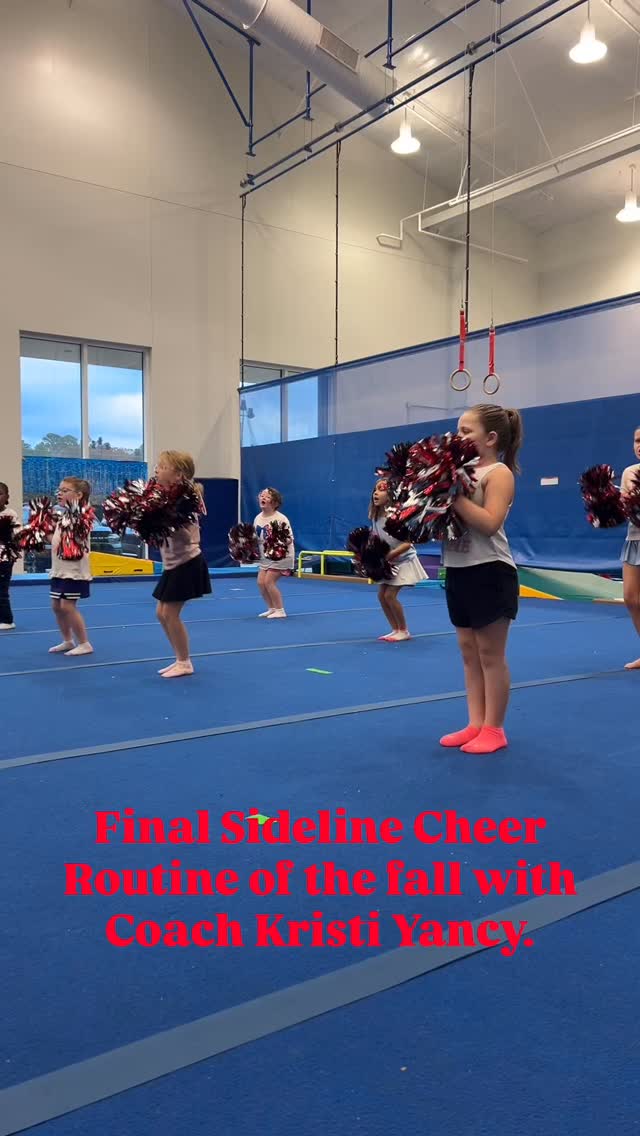 The final routine of Fundamental Sideline Cheer with Coach Kristi Yancy ...