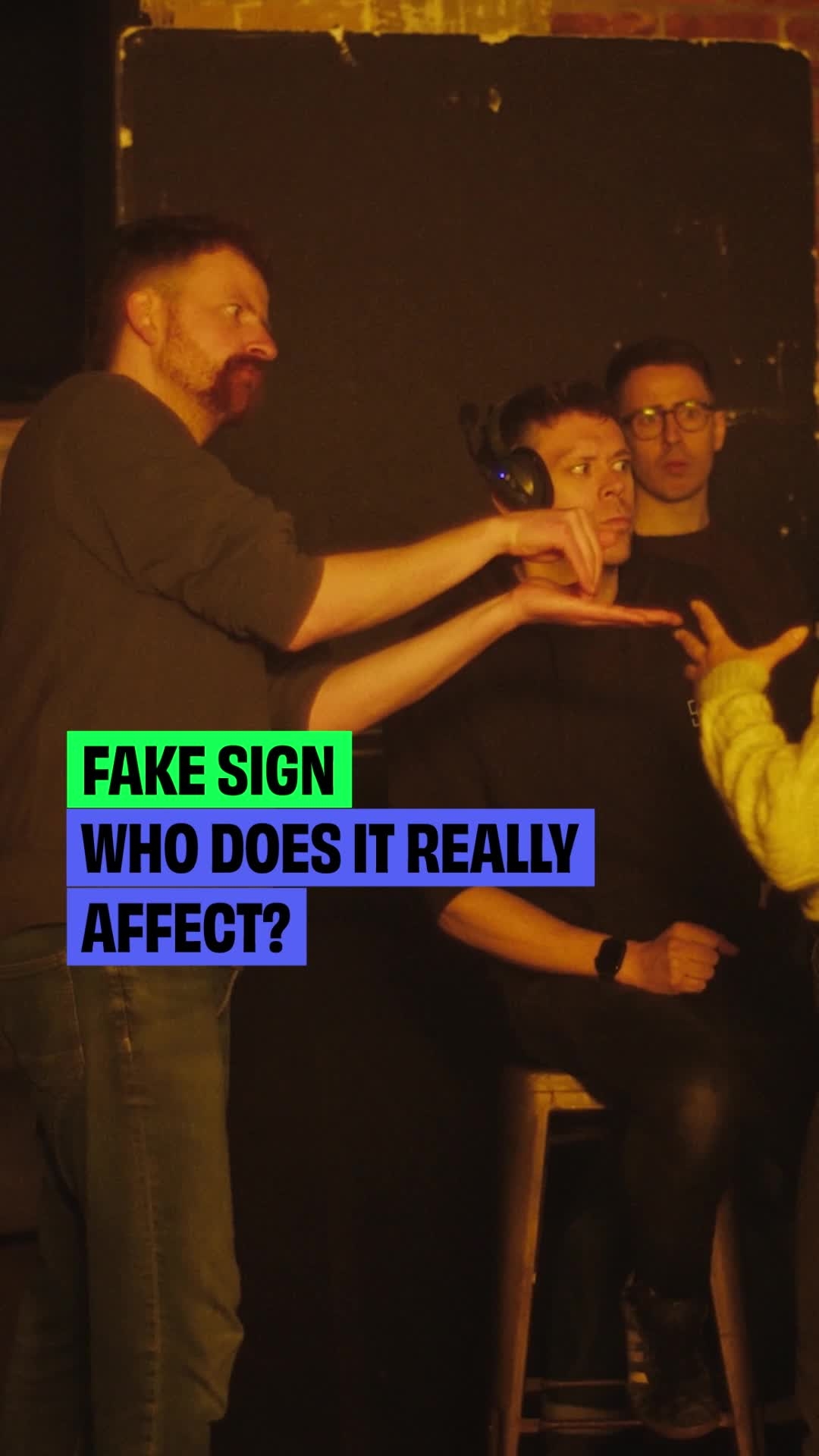 Fake sign is harmful to the people who need it most. Always learn from ...