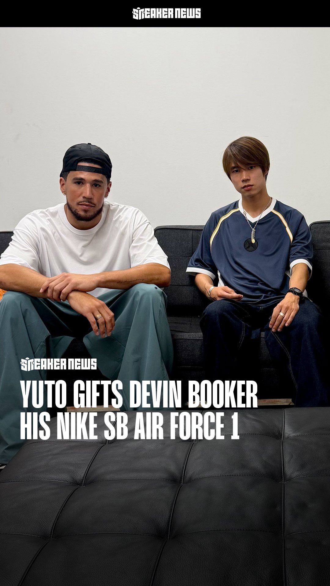 Earlier this year, 堀米雄斗 gifted Book a pair of his SB AF1