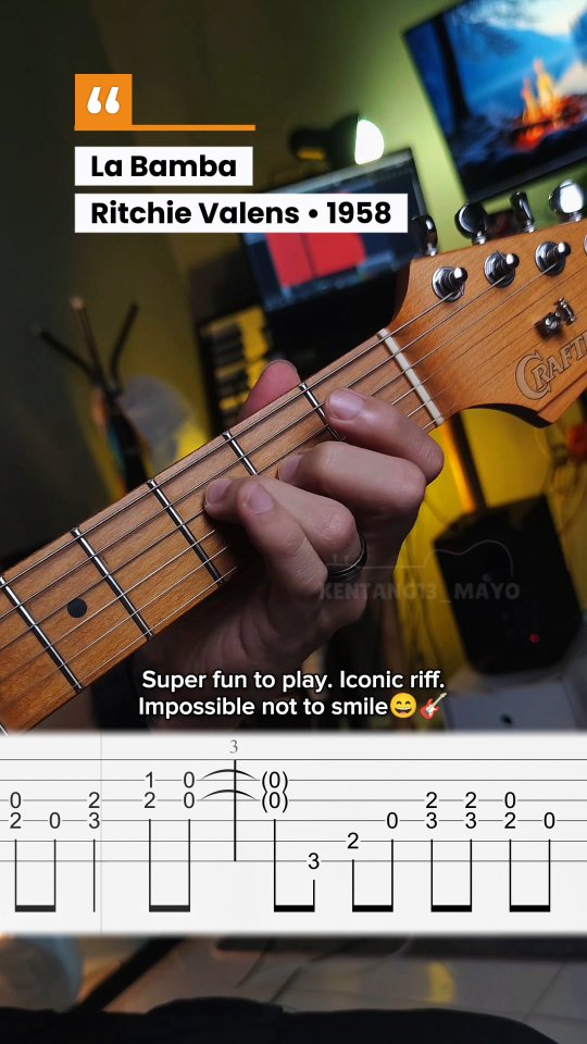 Fun to play!! Easy iconic riff you have to try🕺Instantly makes you ...