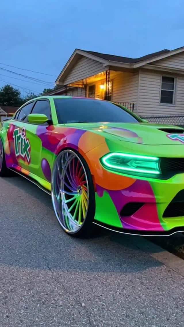 Trix HellCat ️ #bigrims #oldschoolcars #gbody #carculture #donk ...