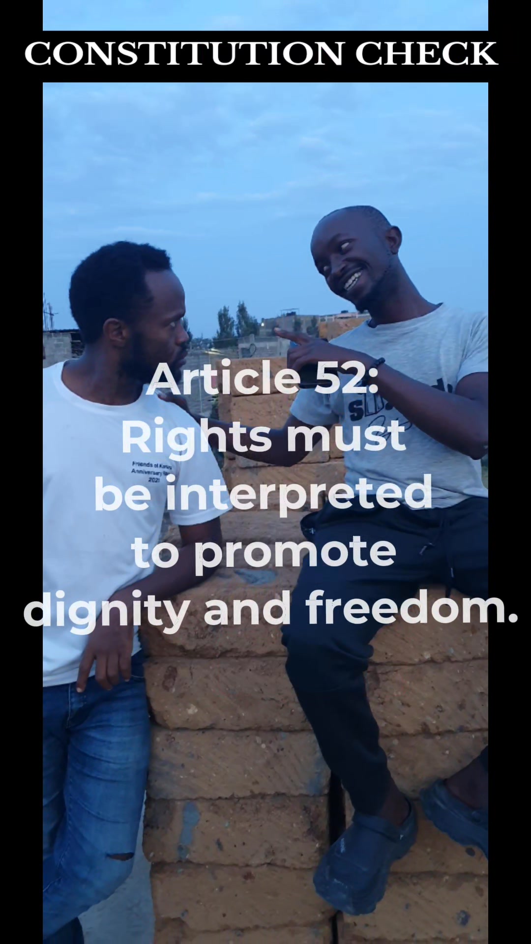 🎥 ARTICLE 52 – INTERPRETATION OF THE BILL OF RIGHTS Rights must be ...