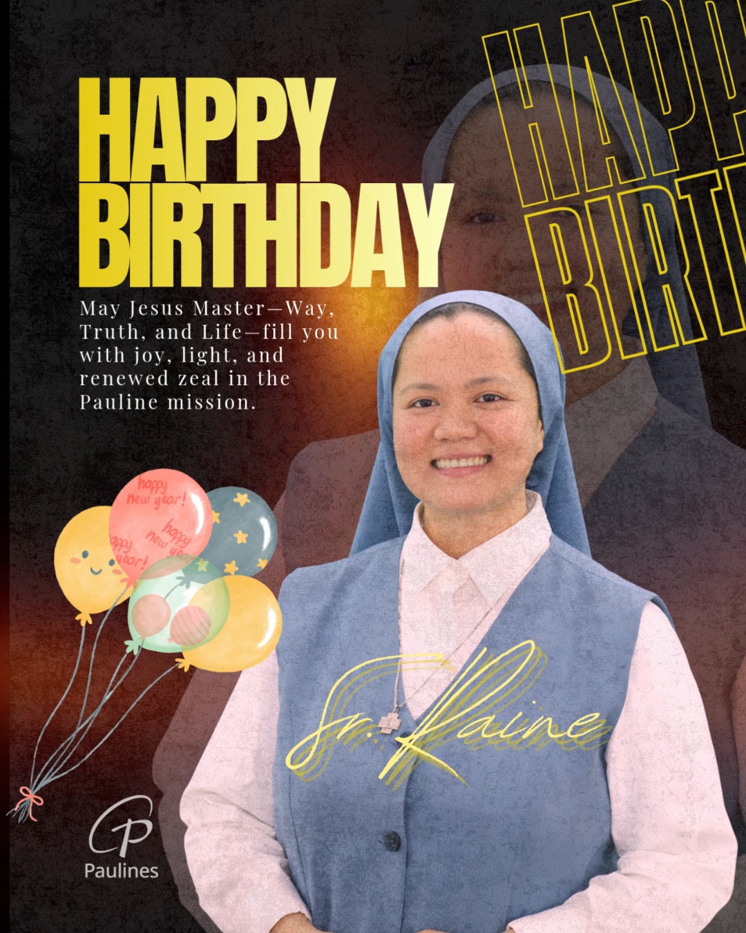 𝐇𝐚𝐩𝐩𝐲 𝐁𝐢𝐫𝐭𝐡𝐝𝐚𝐲, 𝐒𝐫. 𝐑𝐚𝐢𝐧𝐞! 🎉🎂🪻💐🥰 May Jesus Master, renew your mission ...