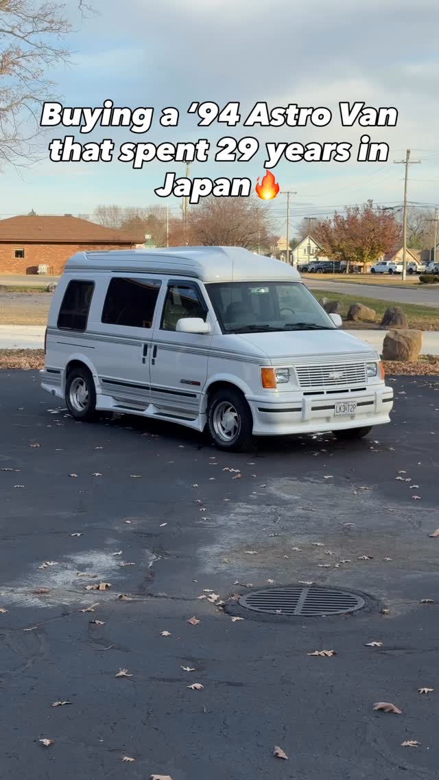 This Astro Van was shipped to Japan in 1994, driven only 1,000 miles a ...