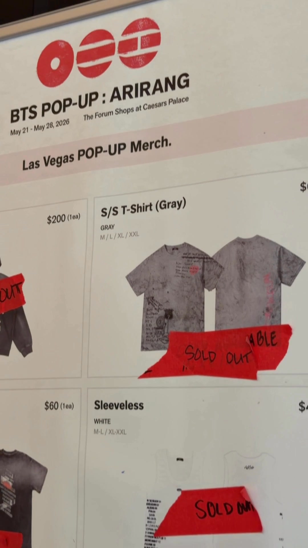 Lining up for BTS merch #lavernaoflasvegas #BTS #btsarmy | La