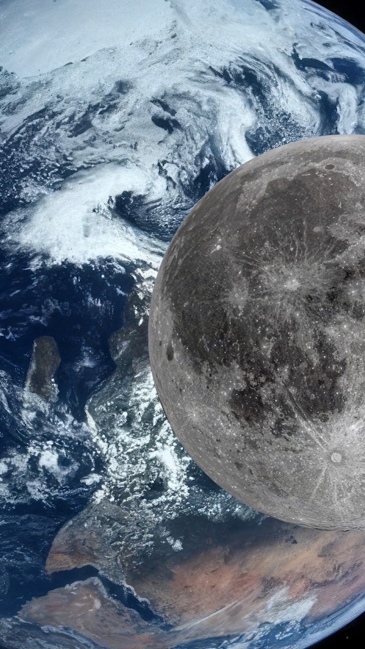 Moon and Earth Cross Each Other – A Rare Cosmic Moment Shocks the World ...