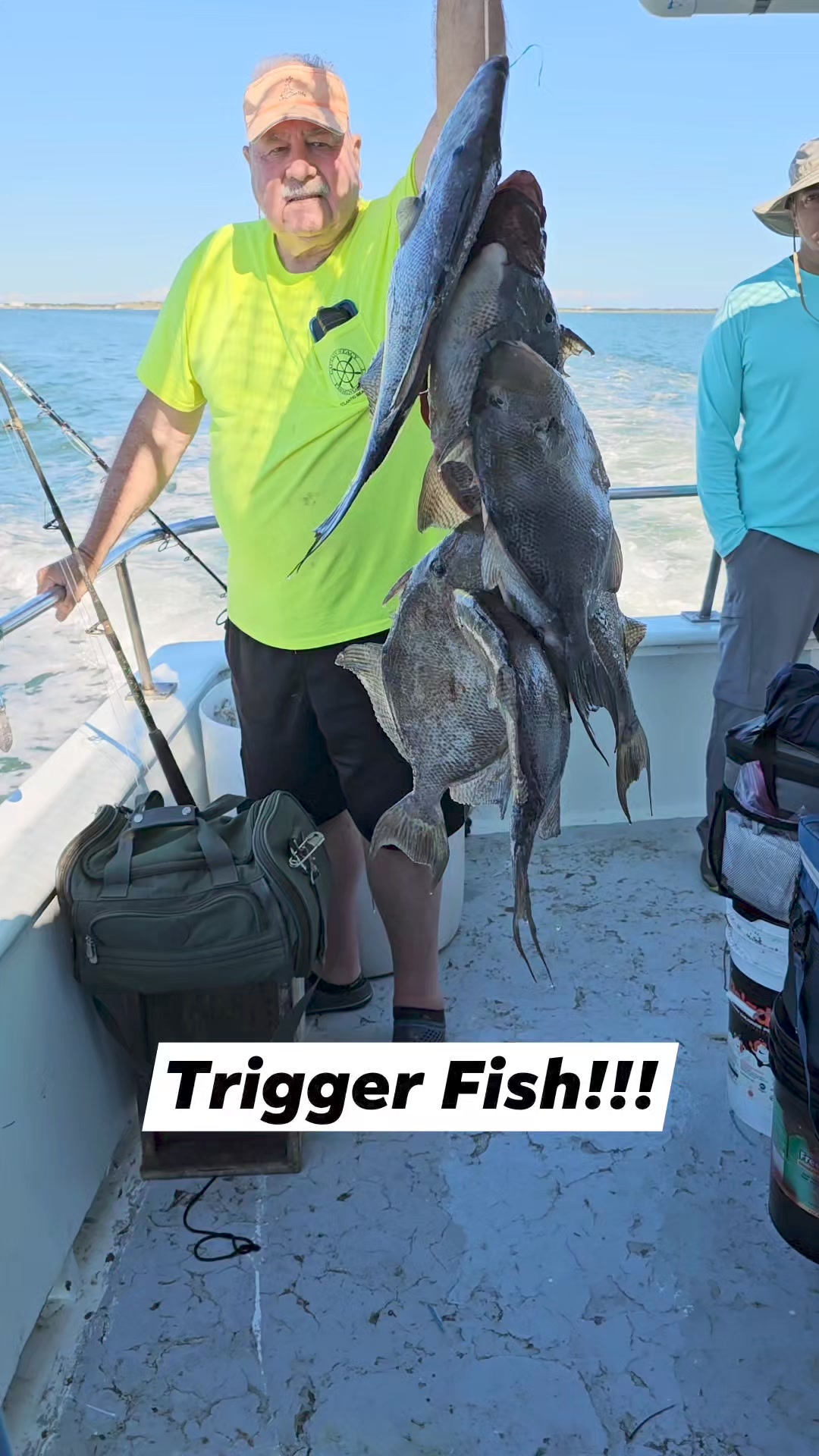 Conditions were just right for us to head out to the trigger fish holes ...